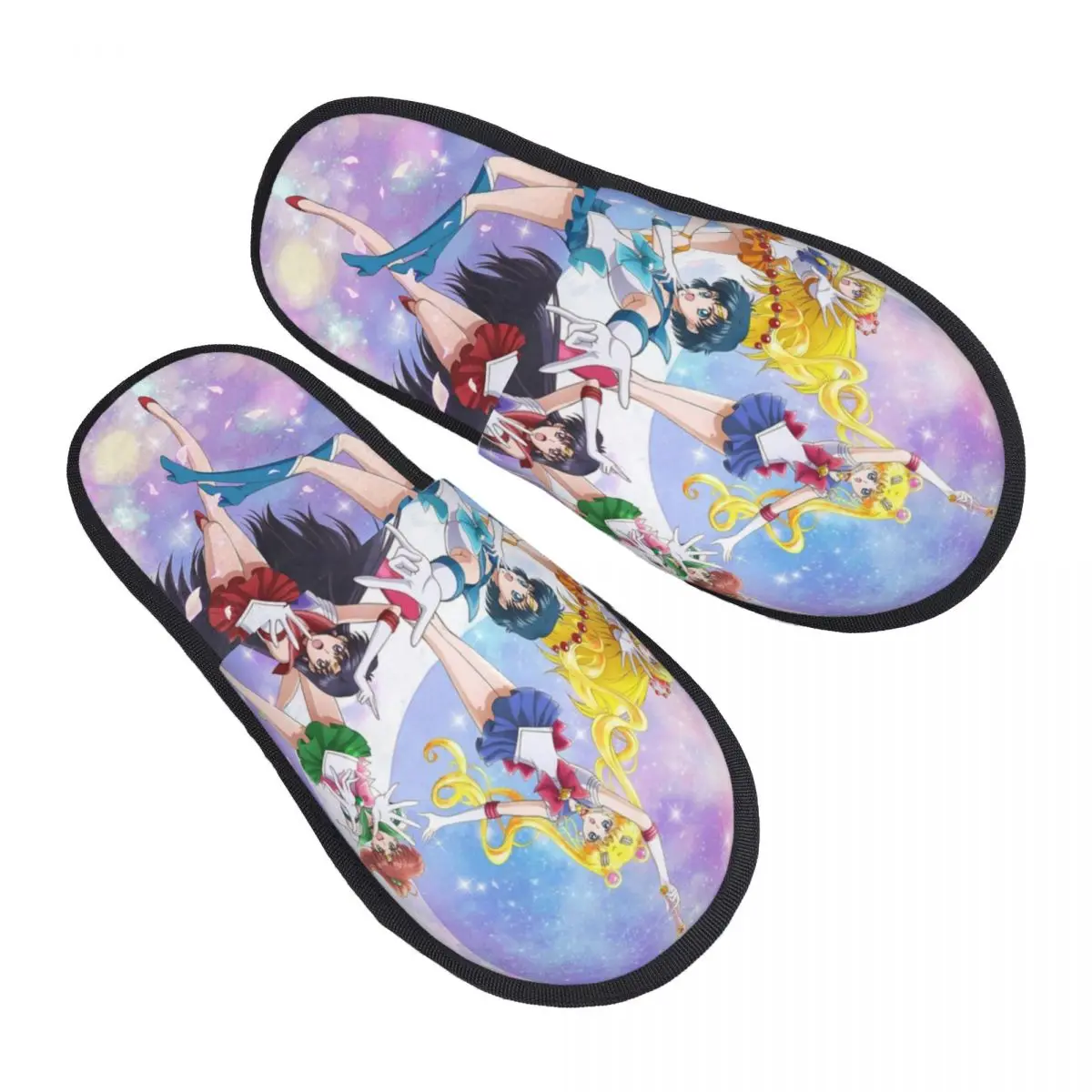 

Тапочки Sailors Moon Guardians для женщин и мужчин, домашняя обувь, теплые домашние тапочки