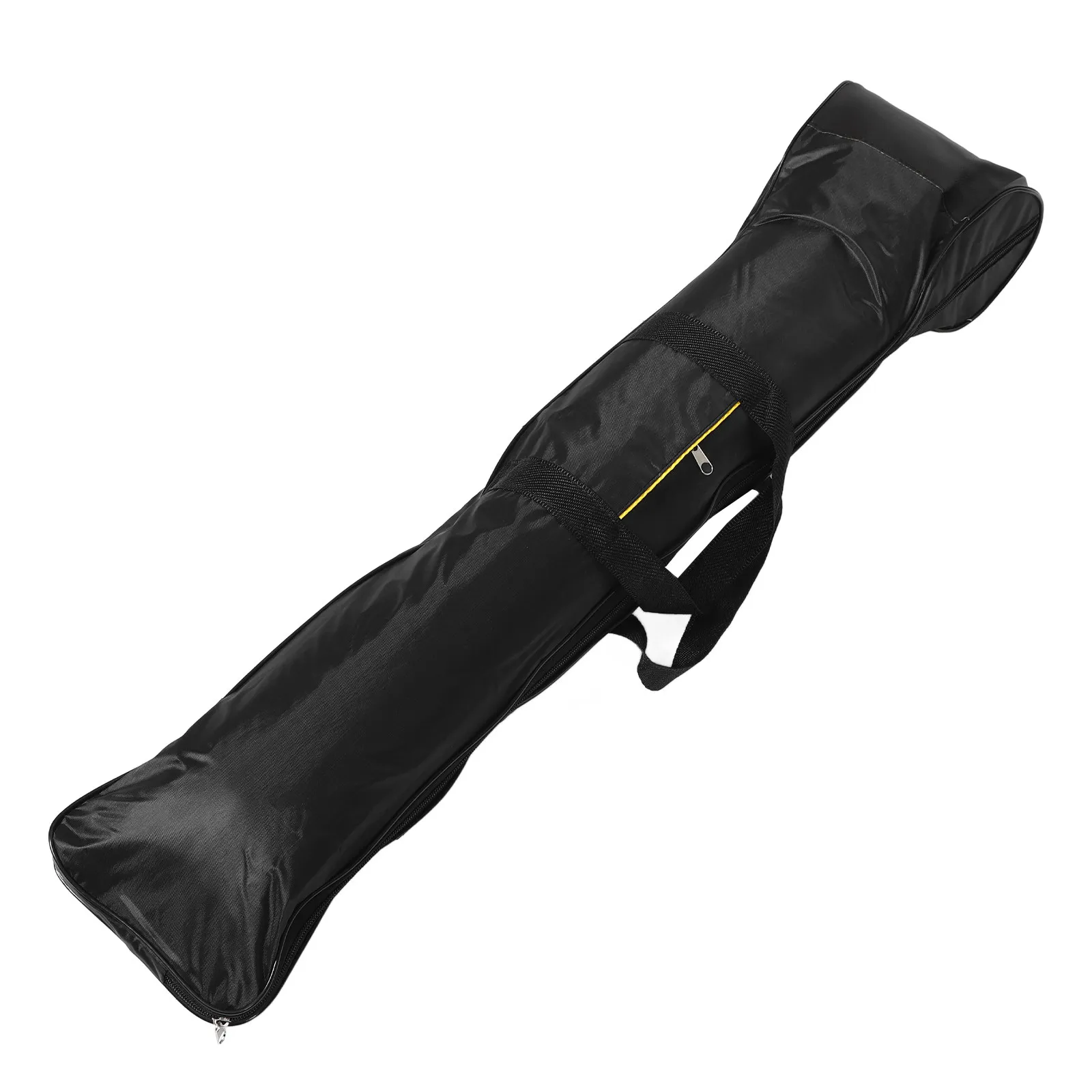 Black Erhu Bag Canvas Shockproof Erhu Carrying Case Zippered Shoulder Strap Music Instrument Storage Cover for Stage Performance
