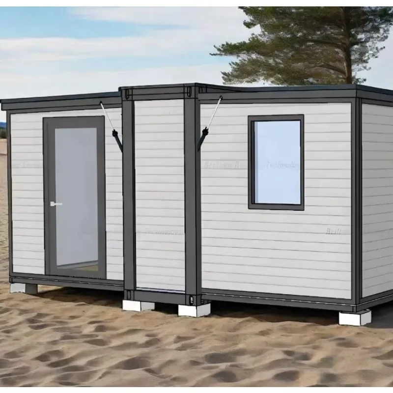 YG Customized 20Ft 40 Ft Prefabricated House Made Of Sandwich Panel And Steel Apartment Hotel Warehouse Use Expandable Container
