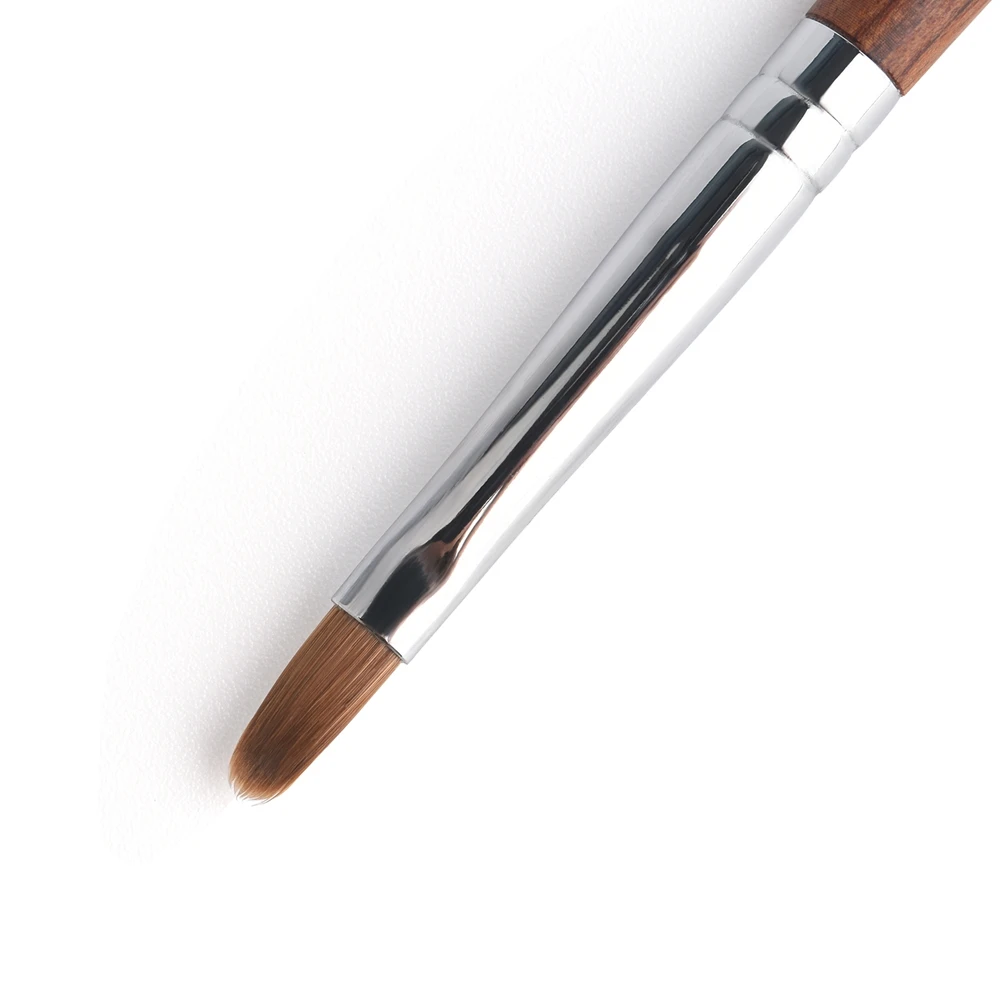 Kolinsky الاكريليك مسمار فرشاة فنية مقبض الخشب مسمار الفن المنك فرشاة جل منشئ أدوات الأظافر فرشاة مانيكير أدوات الرسم حجم 2-4