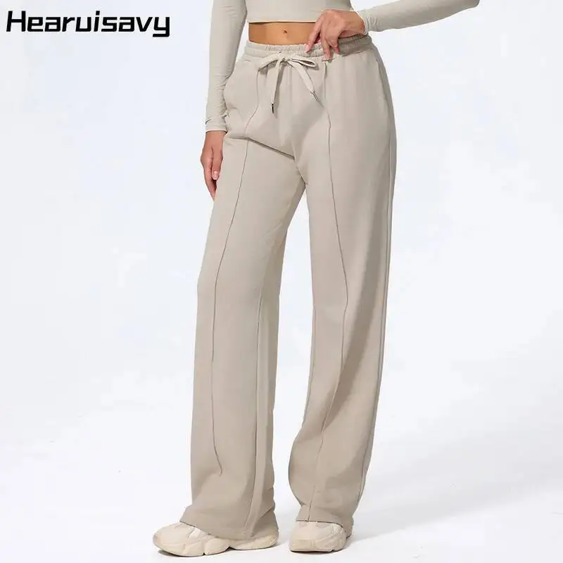

Sweatpants Women Gym Straight Fit Drawstring Pocket Sport Female Casual Outdoor Running Workout Yoga Long Pants