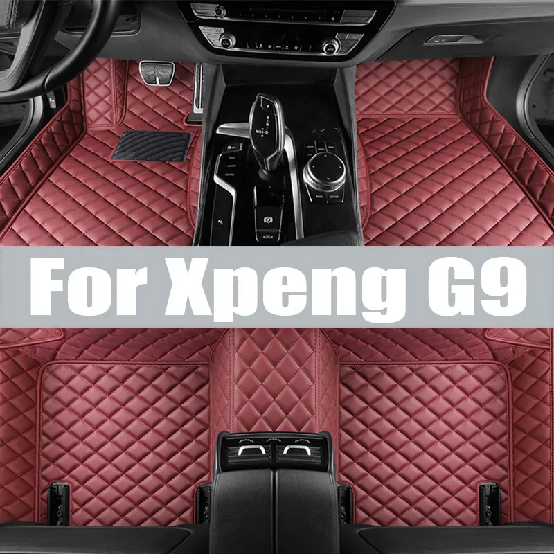 

for Xpeng G9 Car Floor Mats Trunk Pad TPE 3D Foot Mat Waterproof Odorless Tray Set BLACK