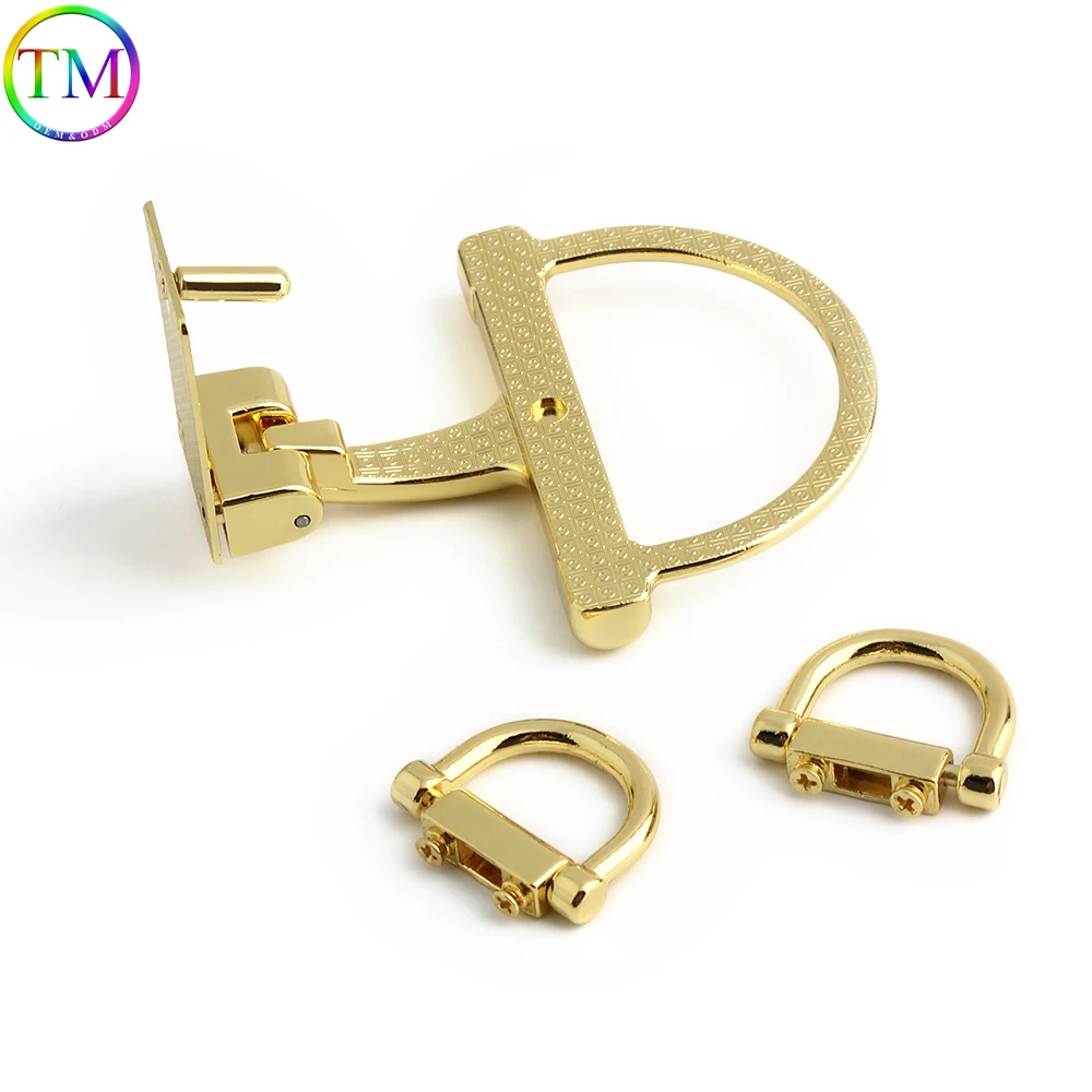 

Alloy K gold/Chrome Metal Whole Set Of Locks For Crossbody Handbag Purse Bags Twist Turn Lock Snap Buckle Decoration Accessories