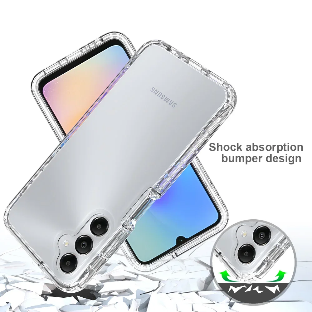 Clear Protective Armor Case for Samsung Galaxy A55 5G A15 A16 A35 A14 A34 A54 A33 A53 A73 A52 A72 Cases for Samsung A55 A 55 35