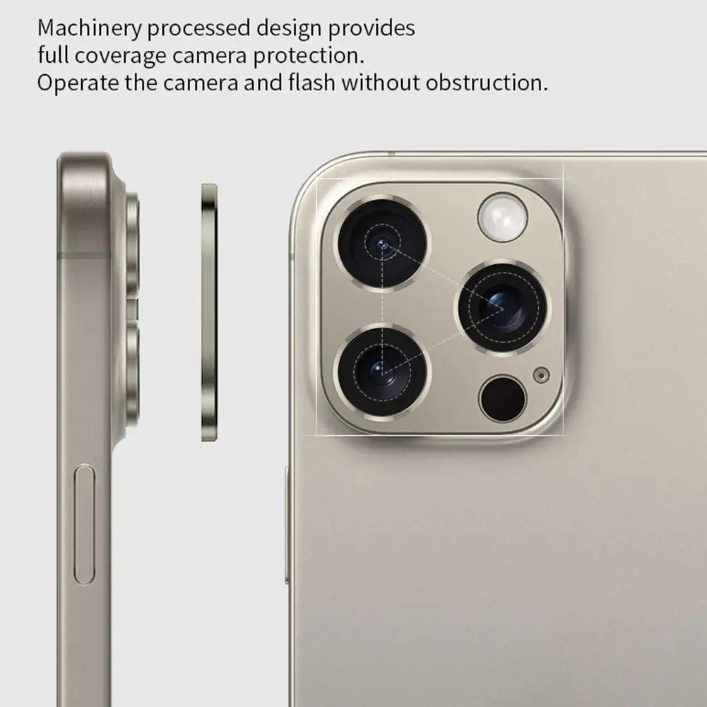 For IPhone 16 Pro Max Metal Camera Lens Protector For IPhone 16 Pro Alloy Back Lens Case No Glass Lens Cover Cap Accessories image 5