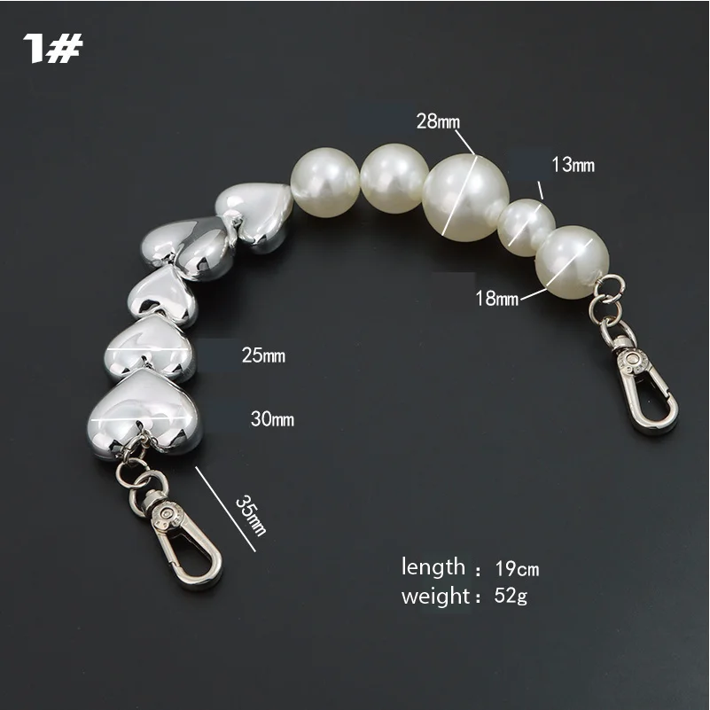 New Diy Pearl Bag Chain Accessories Portable Short Bag Chain Pearl Bag With Hand Bag Replacement Accessories Metal Chain