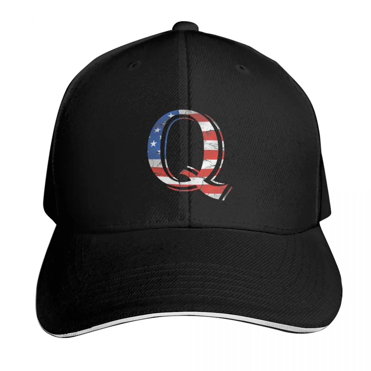 Letter Q USA Flag: A Patriotic Wink Baseball Cap Gift for Him Her Casual Daily Wear Quick Dry Performance