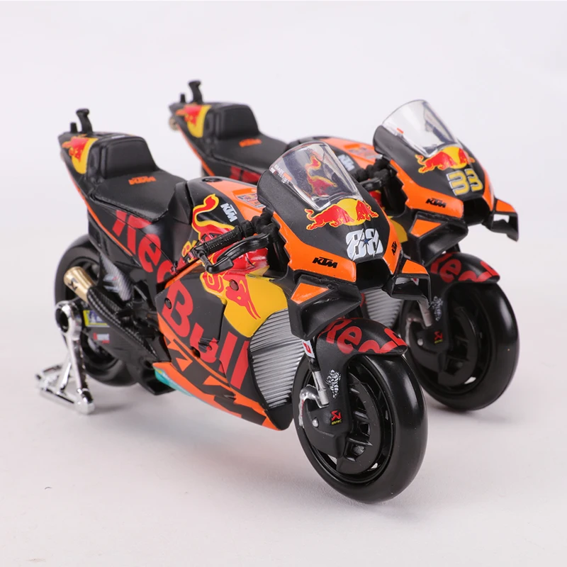 Maisto 1:18 2021 KTM RC16 Red Bull Factory Racing Motorcycle Race Car Simulation Alloy Car Model