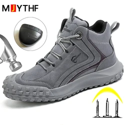 Autumn Winter New Work Safety Boots For Men Designer Work Sneakers Anti-puncture Security Shoes Work Boots Indestructible Shoes