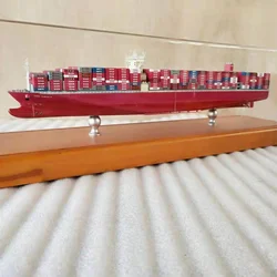 Simulation Ship Model Container Cargo Ship Finished Model Marine Engineering Ship Model Ornament Collection Gift Boat Decoration