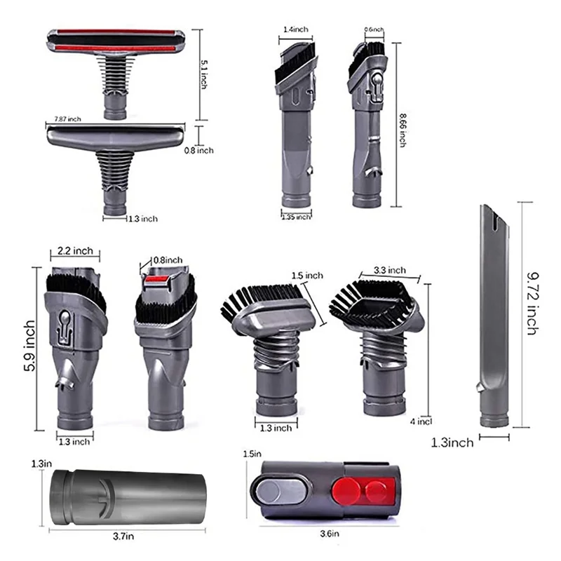 مجموعة أدوات المرفقات البديلة HIWS لفرش V11 V10 V8 المطلق V8 الحيوان V7 V6 DC59 DC45 DC35 #4