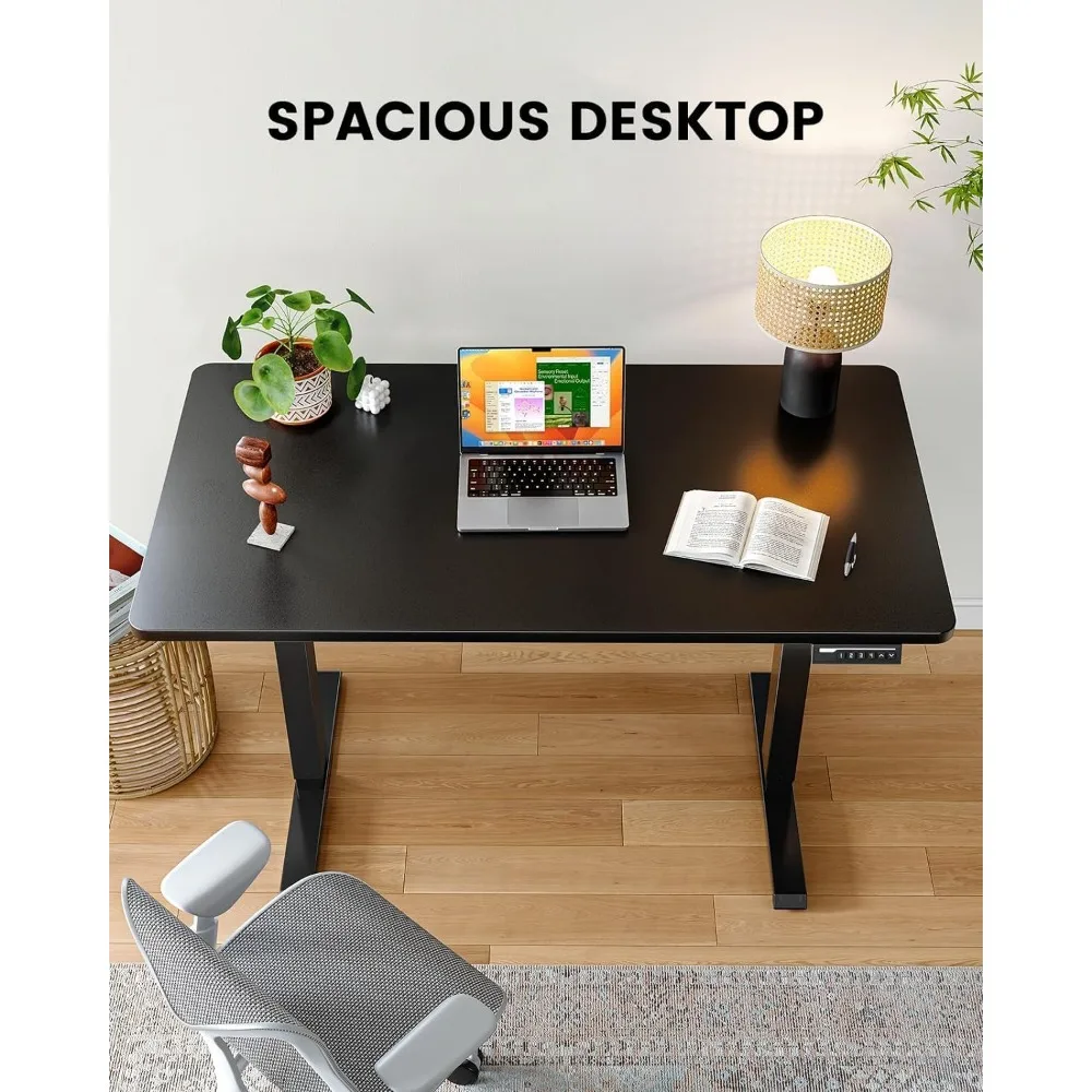 Stück Stehpult mit 48x30 Zoll Desktop, verstellbarer Stehpult für Home Office, elektrische Computer Schreibtisch Workstation mit