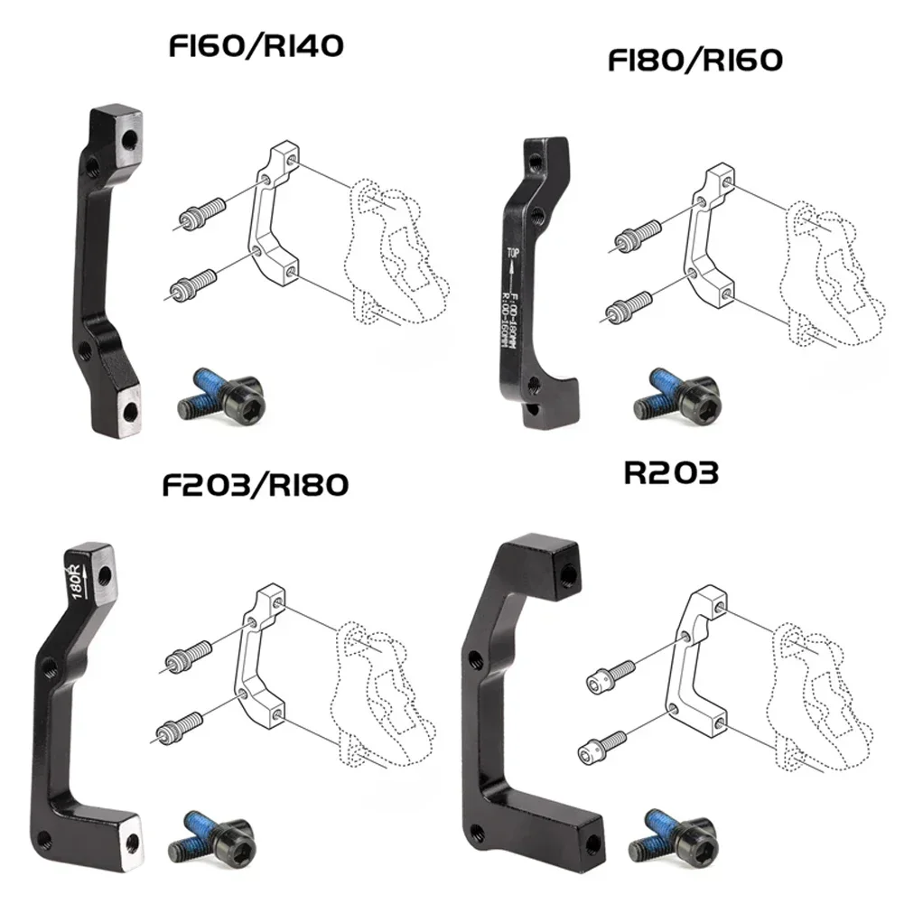 MTB Bike Disc Brake Caliper Mount Adapter Frame Bracket IS & PM For 140 160 180 203mmRotorBicycleAccessories