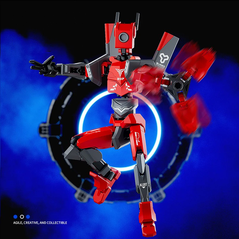جديد MechWarrior متعدد المفاصل المنقولة Shapeshift روبوت ثلاثية الأبعاد مطبوعة عارضة أزياء دمية 13 عمل أرقام لعب للأطفال الكبار #4
