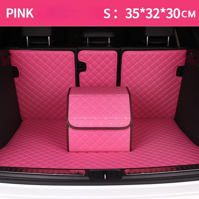 Women's trunk organizer,Foldable car storage box, Cute car supplies Novelty auto accessories Women's exclusive trunk storage box