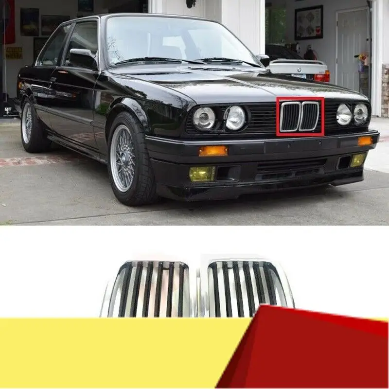 

Front Hood Kidney Grille For-BMW 3 E30 1982-1994 FRONT CENTER GRILLE 51131884350-M53K