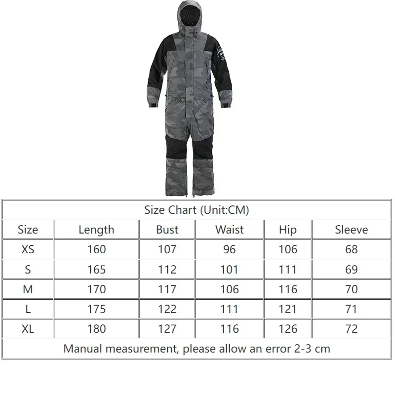 Winter Warm Hooded Women One Piece Snowsuit Outdoor Sport Man Jumpsuits Hiking Alpine Male Snowboard Overalls Waterproof Clothes