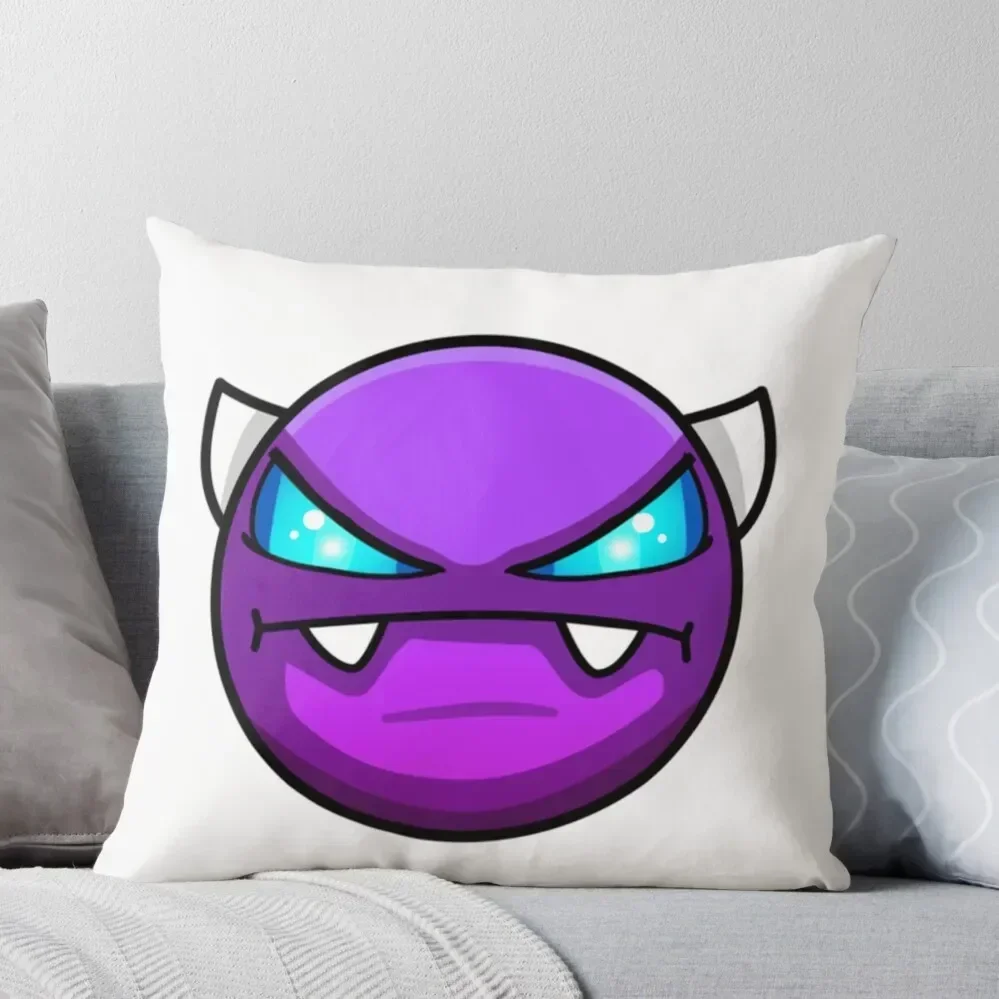 Geometry dash Easy demon Throw Pillow Christmas Pillow Sofa Cushion Cover Cushion Covers For Living Room pillow