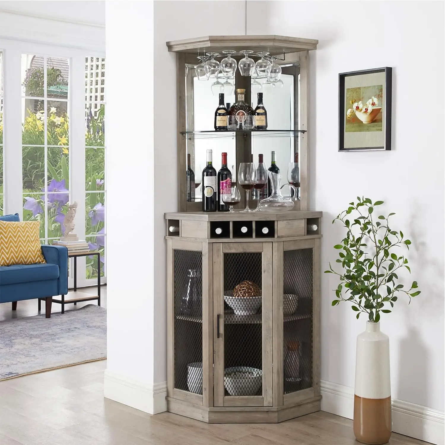 Stone Grey Corner Bar Unit 73