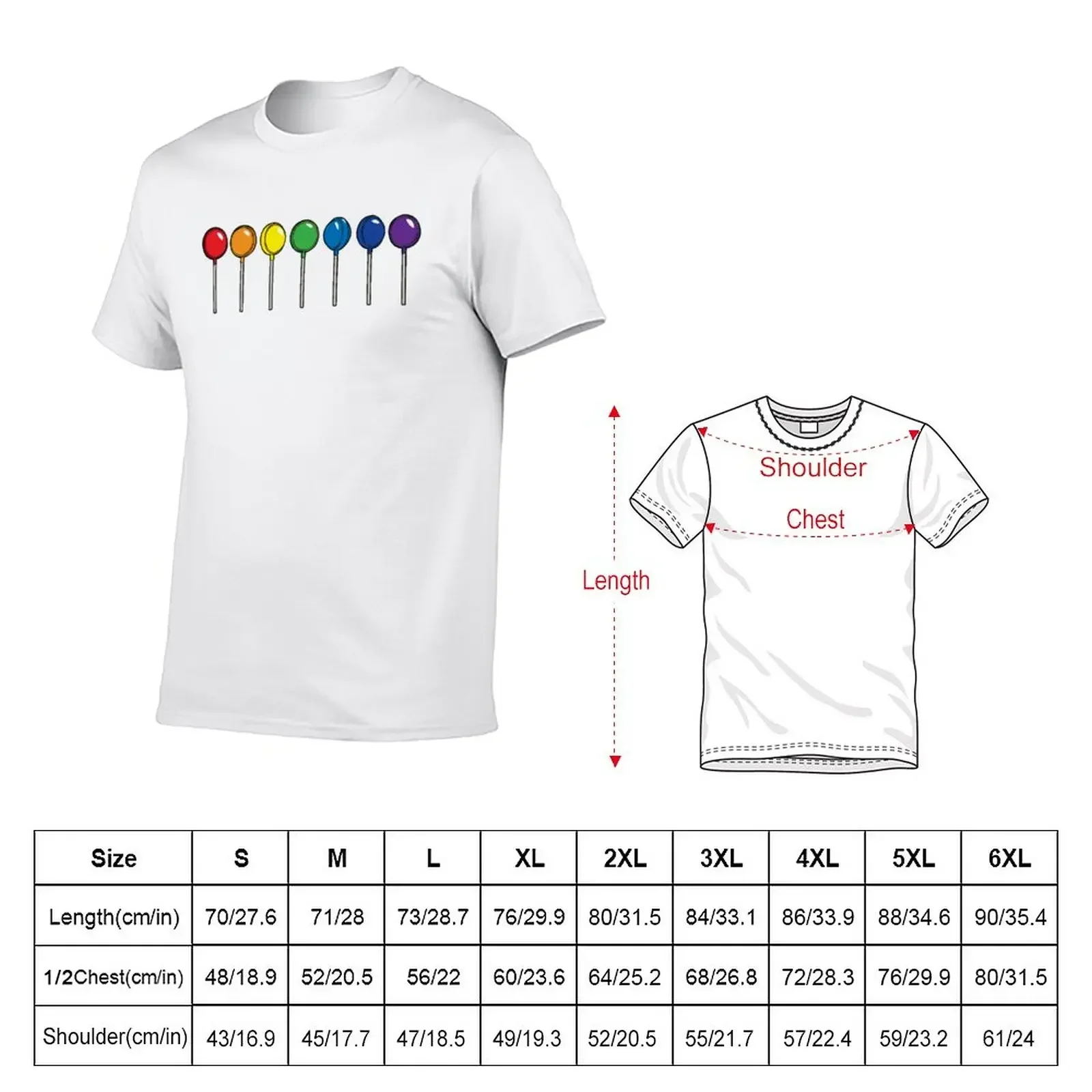 What color is your lollipop / sucker / candy T-Shirt tees vintage T-shirts for men cotton