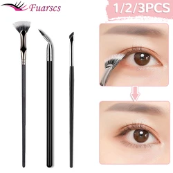 1/2/3PCS Bend Head Eyeliner Brush Eye Detail Makeup Brush Under Eyes Tear Trough Concealer Brush Women Fine Outline Liner Tools