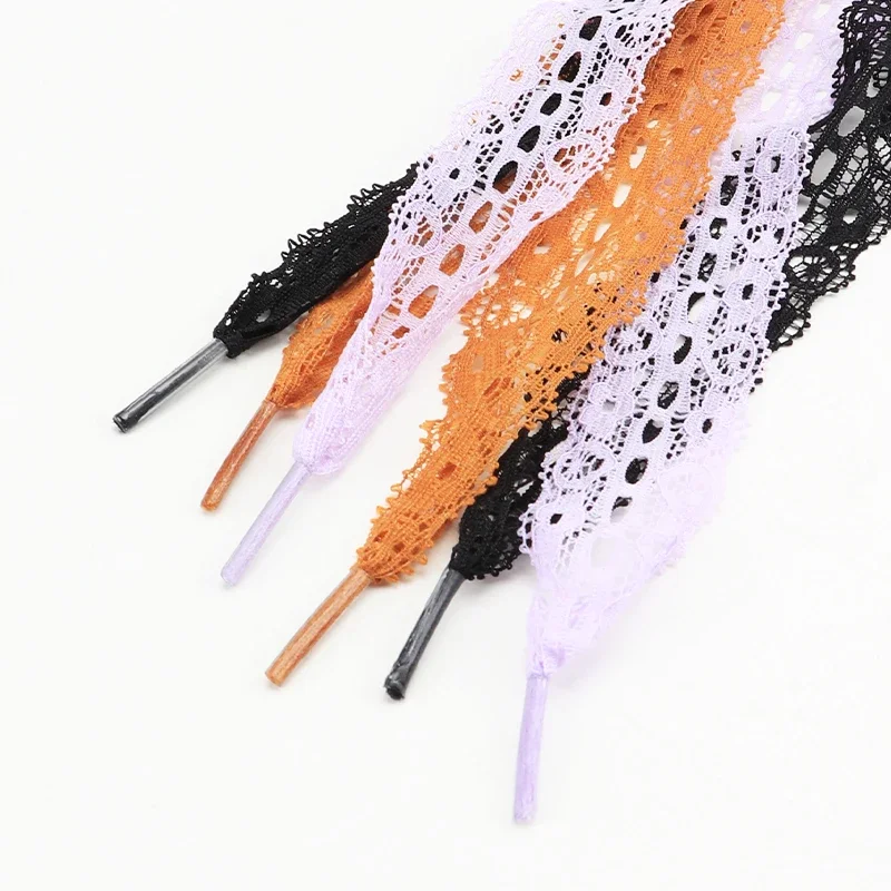Flat Lace Shoe Laces Fancy Shoelaces for Women 3CM Width Canvas Sneakers Outdoor Casual Shoes Shoelace 80CM/100CM/120CM Length image 2