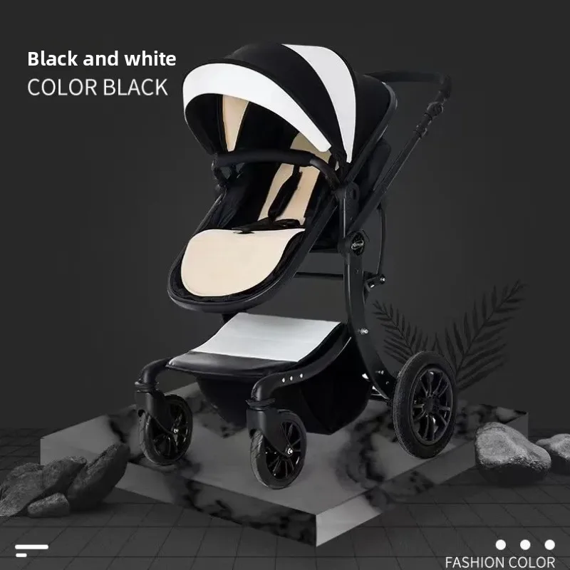 Teknum baby stroller can sit and lie down high landscape folding shock absorber lightweight newborn baby children stroller