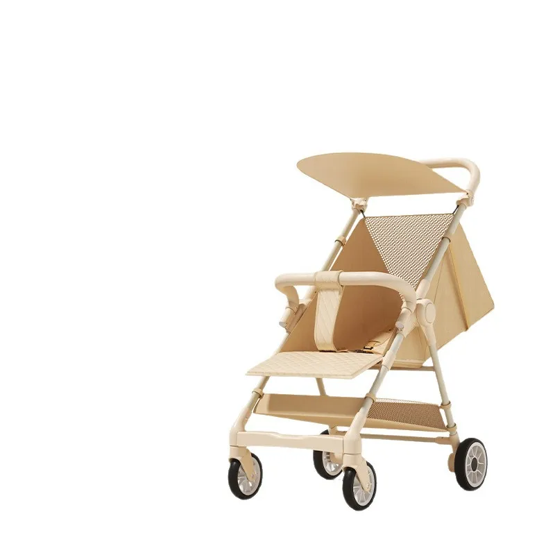 عربة مظلة جيب لأداة المشي للأطفال، عربة يد للأطفال خفيفة الوزن وقابلة للطي ويمكن الجلوس أو الاستلقاء، عربة سفر للأطفال