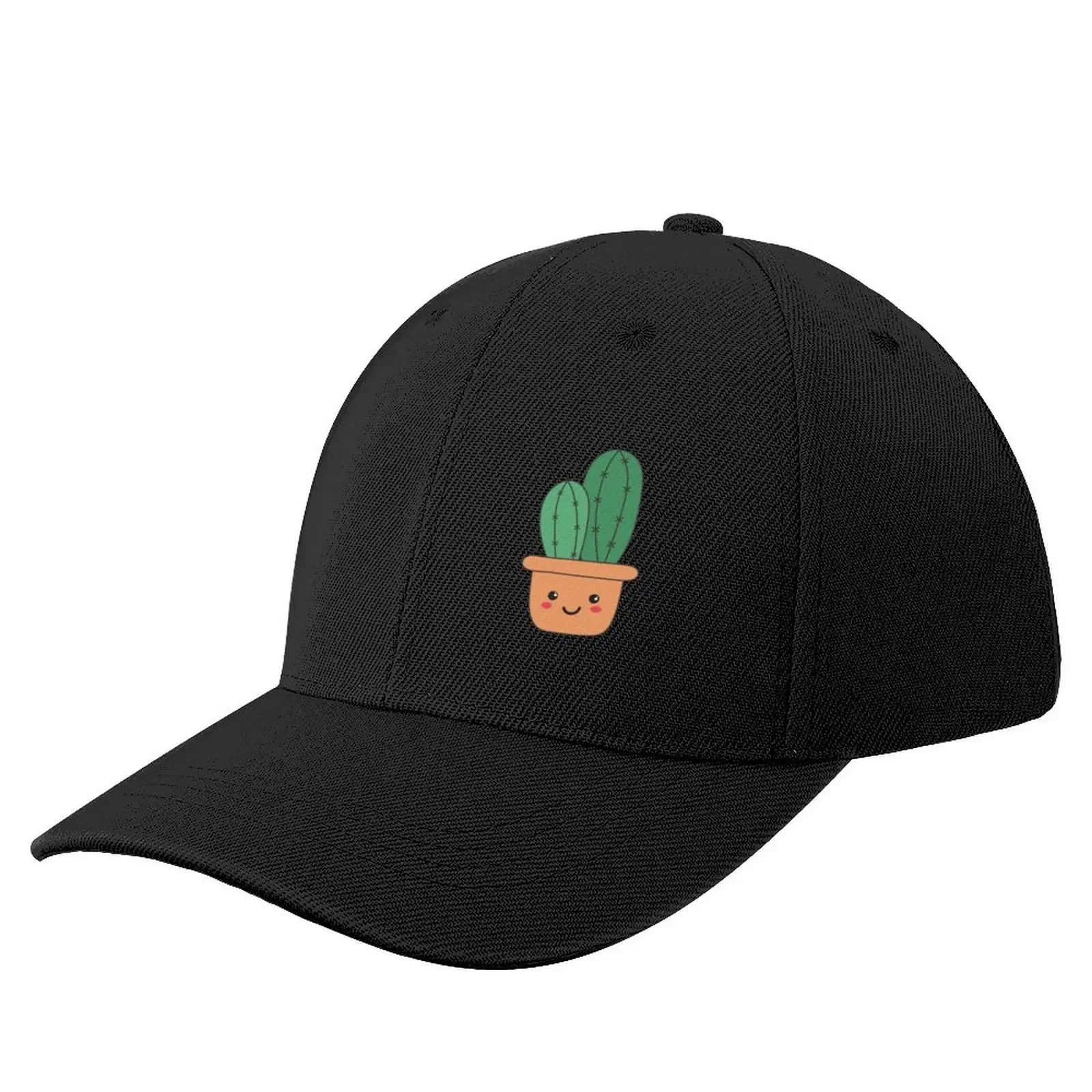 

Adorable & cute smiling cactus Baseball Cap luxury caps Trucker Hat winter hats for men Men Luxury Brand Women's
