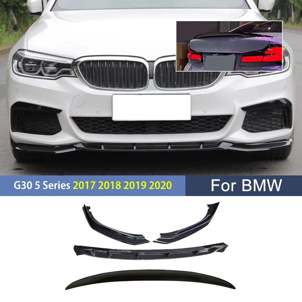 

Для BMW G30 5 серии 2017 2018 2019 2020 передний бампер лезвие сплиттер задний багажник спойлер крыло авто комплект кузова тюнинг G31 G38