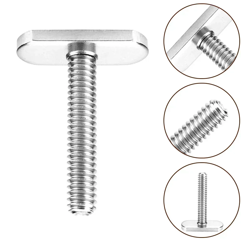 4pcs Track Bolt Stainless Steel Kayak Rail/Track Screws Tracks Nuts T Slot Bolt Replacement 30x25x13mm Kayak Accessories