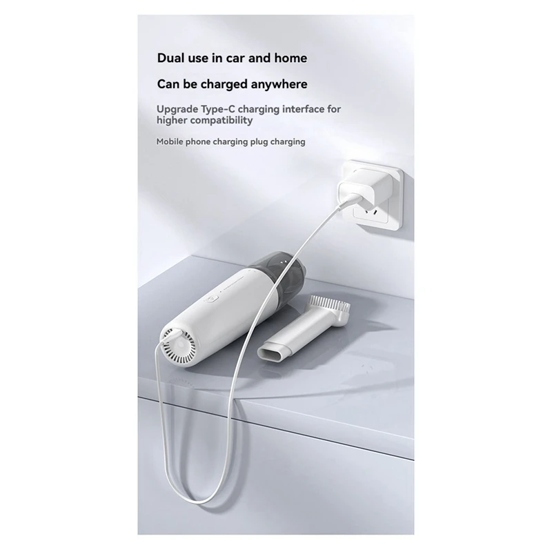Smart Home Car Cleaning Machine USB Rechargeable For Car Home Pet Handheld Vacuum Cordless