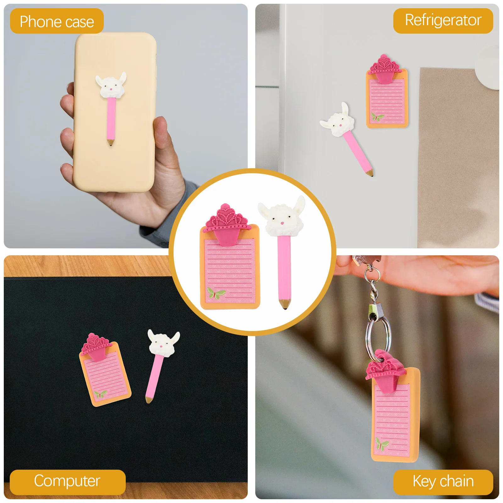 

2Pcs Resin Sheep Flatback Charms Mini DIY Phone Case Decoration Craft Materials for Jewelry Making Scrapbook Flatback