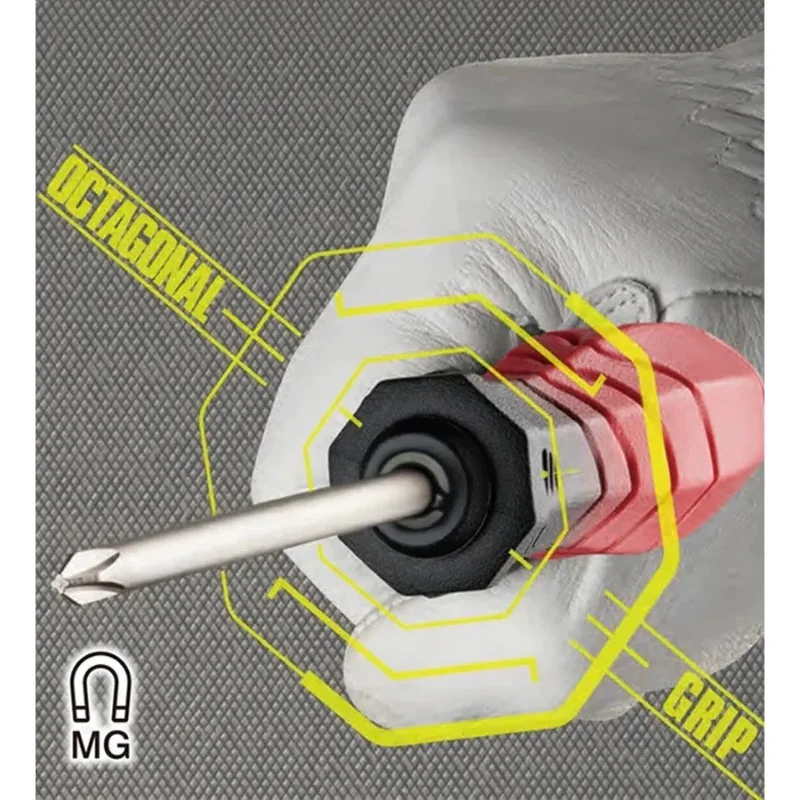 مجموعة مفكات براغي VESSEL TD-2100 JIS - لقم قابلة للتبديل، مغناطيسية، تناسب مسامير فيليبس/فتحة برأس واحد، أداة منزلية/معدات