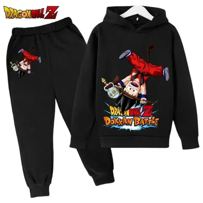

2025 New Dragon Ball Cartoon Print Baby Boys Girls Long Sleeve Pullovers Toddler Sweaters Fall Hoodie Sweatshirts 3-14 Years Old