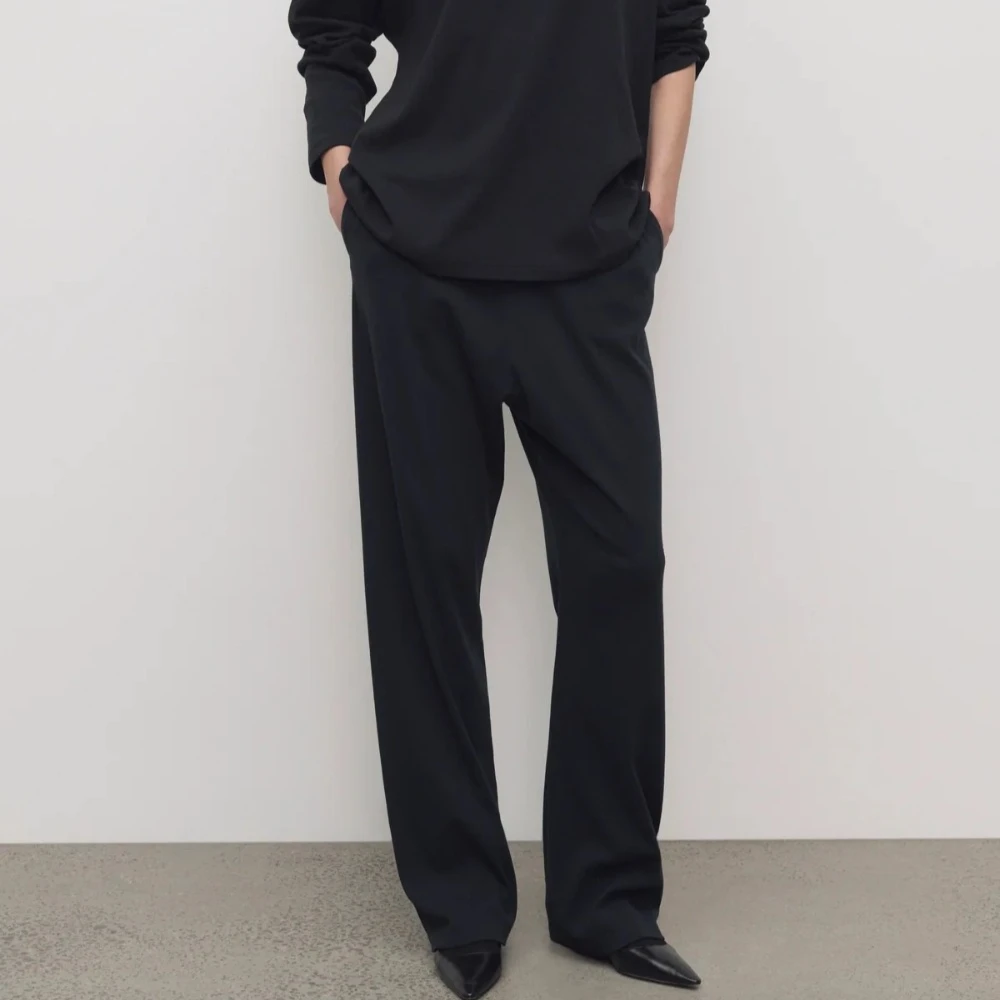 Spring/Summer New Basic Cotton Casual Wide-Leg Comfortable Cloud Pants