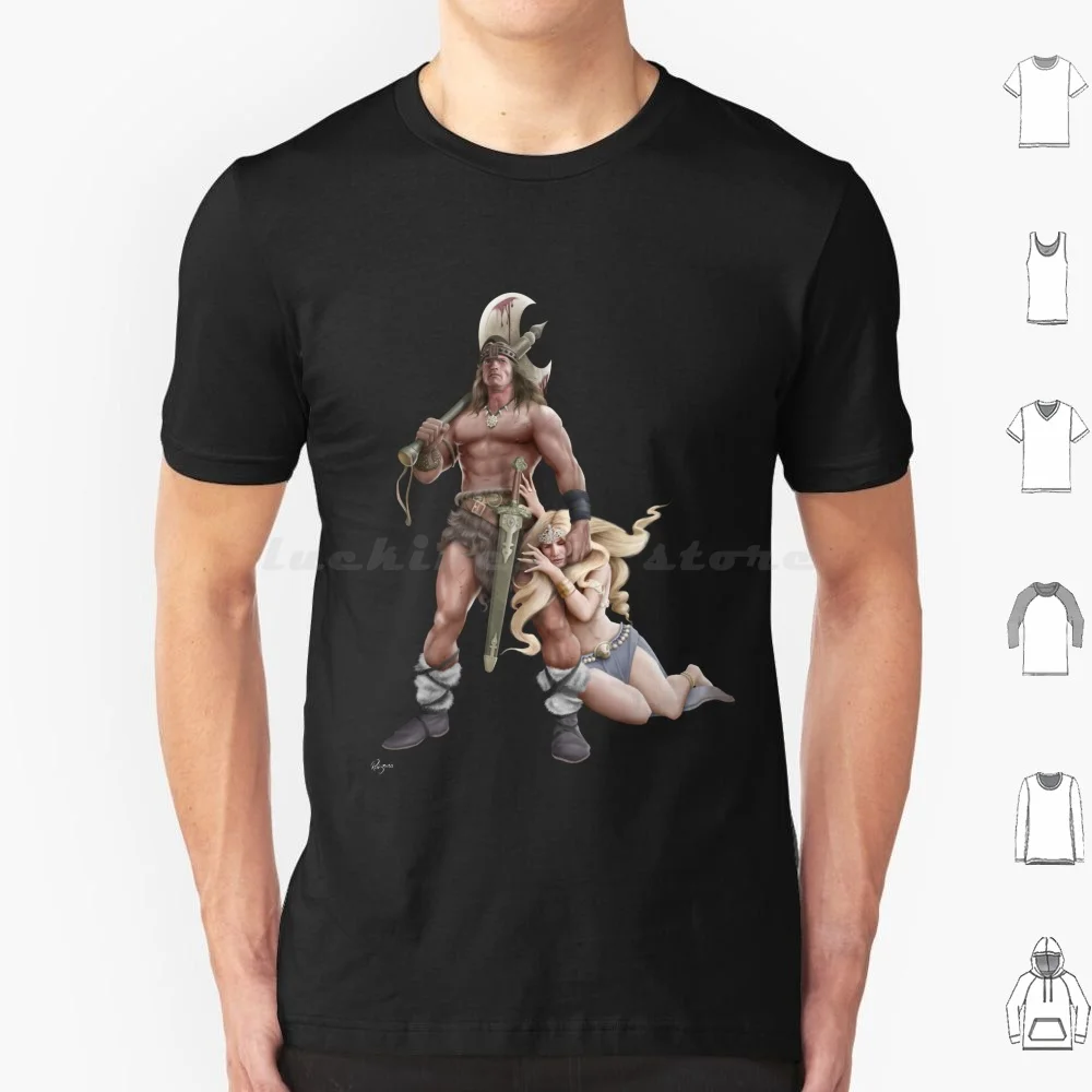 Conan John Buscema Schwarzenegger T Shirt 6xl Cotton Cool Tee Conan Look For It Witch Comic Hiborea Barbarian Schwarzenegger