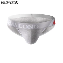 Calzoncillos de algodón para hombre, ropa interior Sexy de cintura baja, suspensorio, bolsa en U, calzoncillos transpirables, Bikini Cuecas, lencería