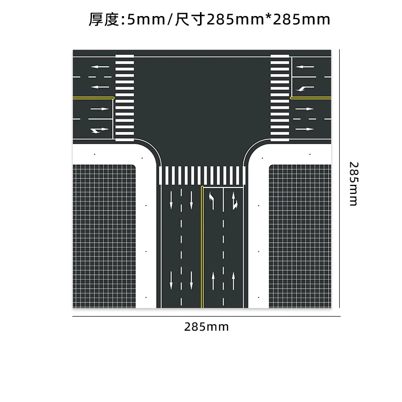 1:150 Scale Simulation Miniature City Road Highway Model Street Scene Layout Building Sand Table Street Diorama Materials