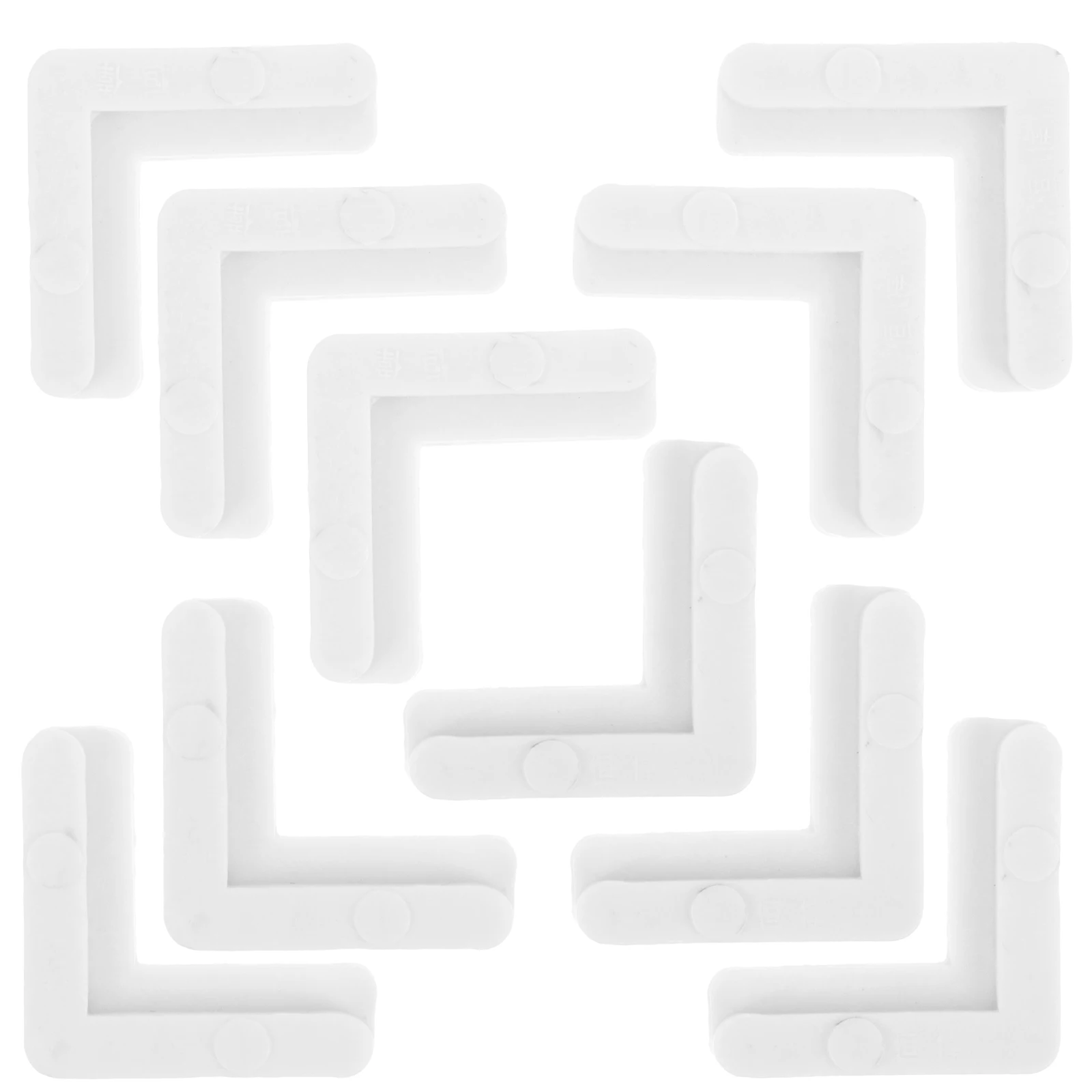 

10 Pcs White Screen Frame Corners Plastic Repair Kit 90 Degree Angle Brackets Durable Various Occasions Window Hardware