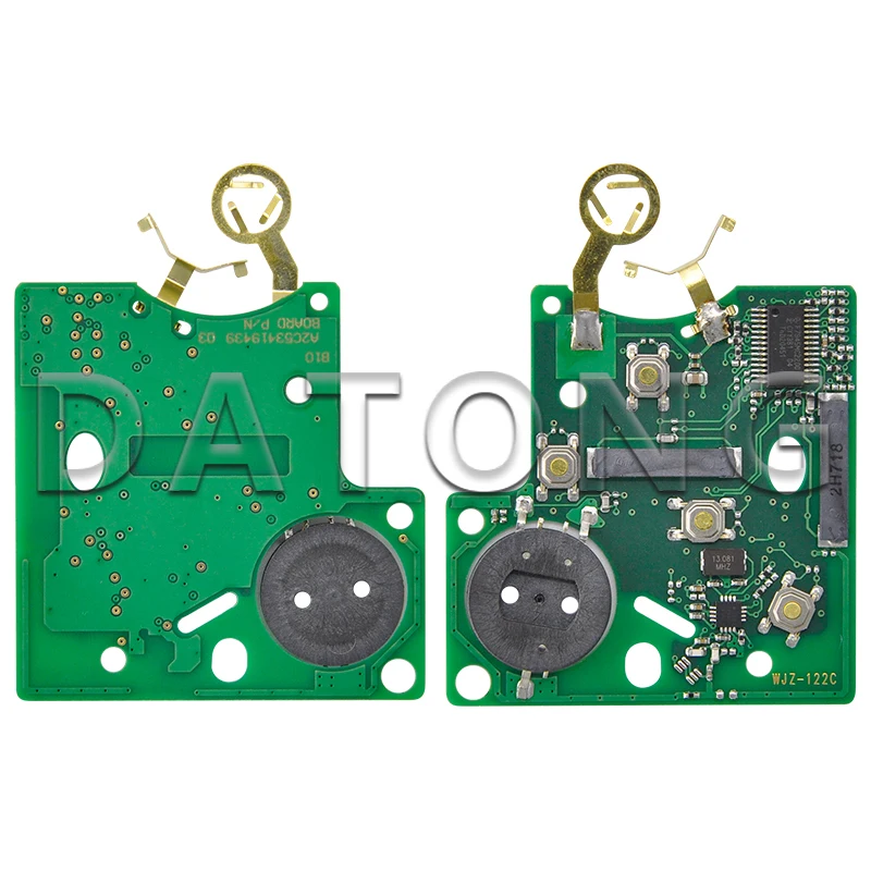 Kluczyk do zdalnego sterowania samochodem Datong World dla Renault Clio IV 2009-2015 Captur 2013-2017 4A Chip 433MHz karta głośnomówiąca Promixity