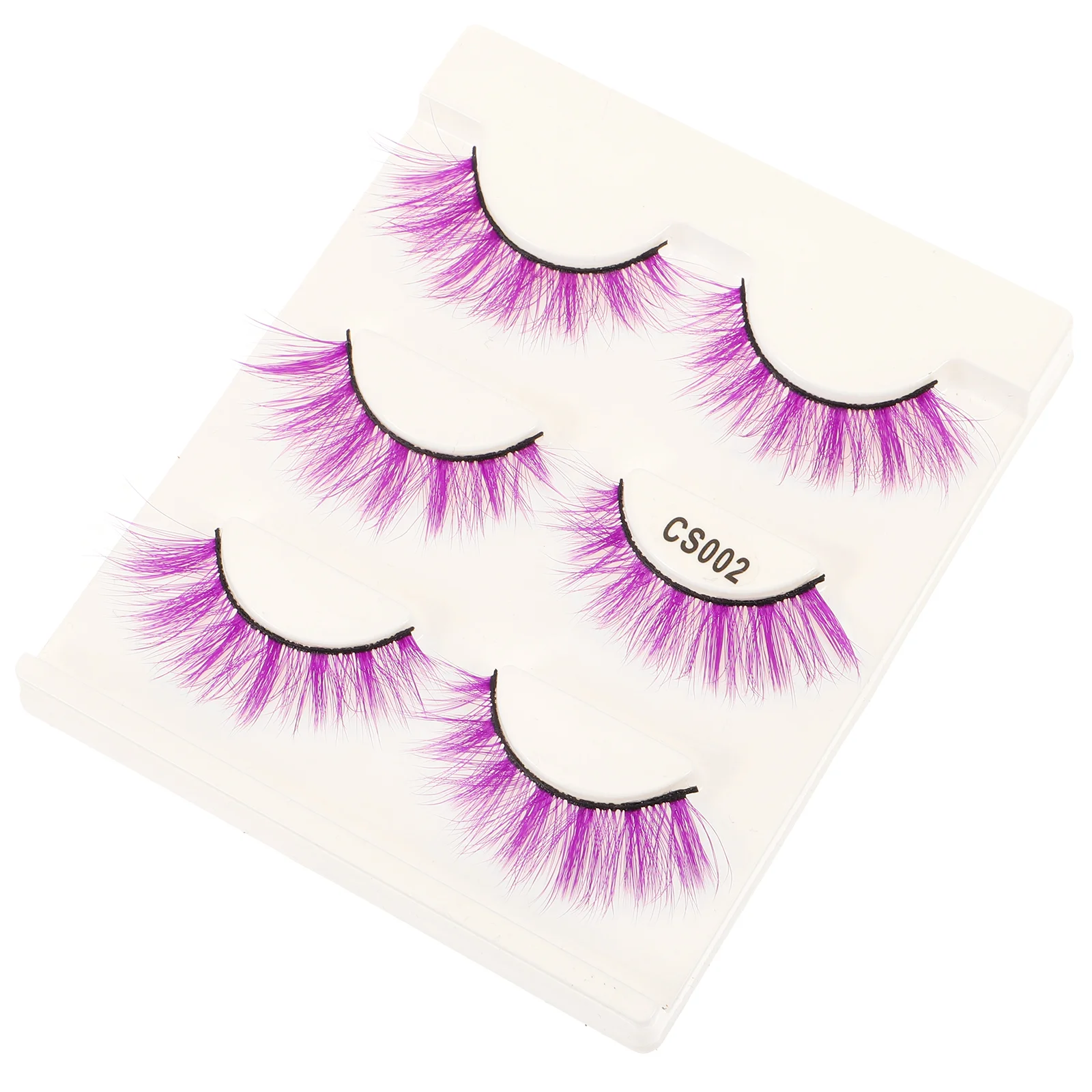 3 Pairs Makeup Accessories Eyelash Dense Eyelashes Multi-Color 3D Fake False