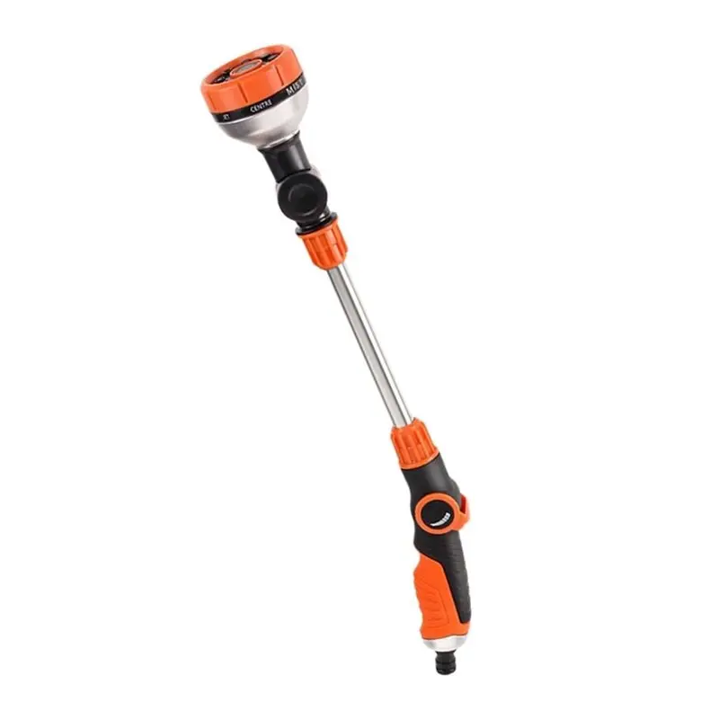 Multi-Pattern Spray Wand Garden Water Gun Long Pole Hose Nozzle For Watering Plants Flowers Vegetables