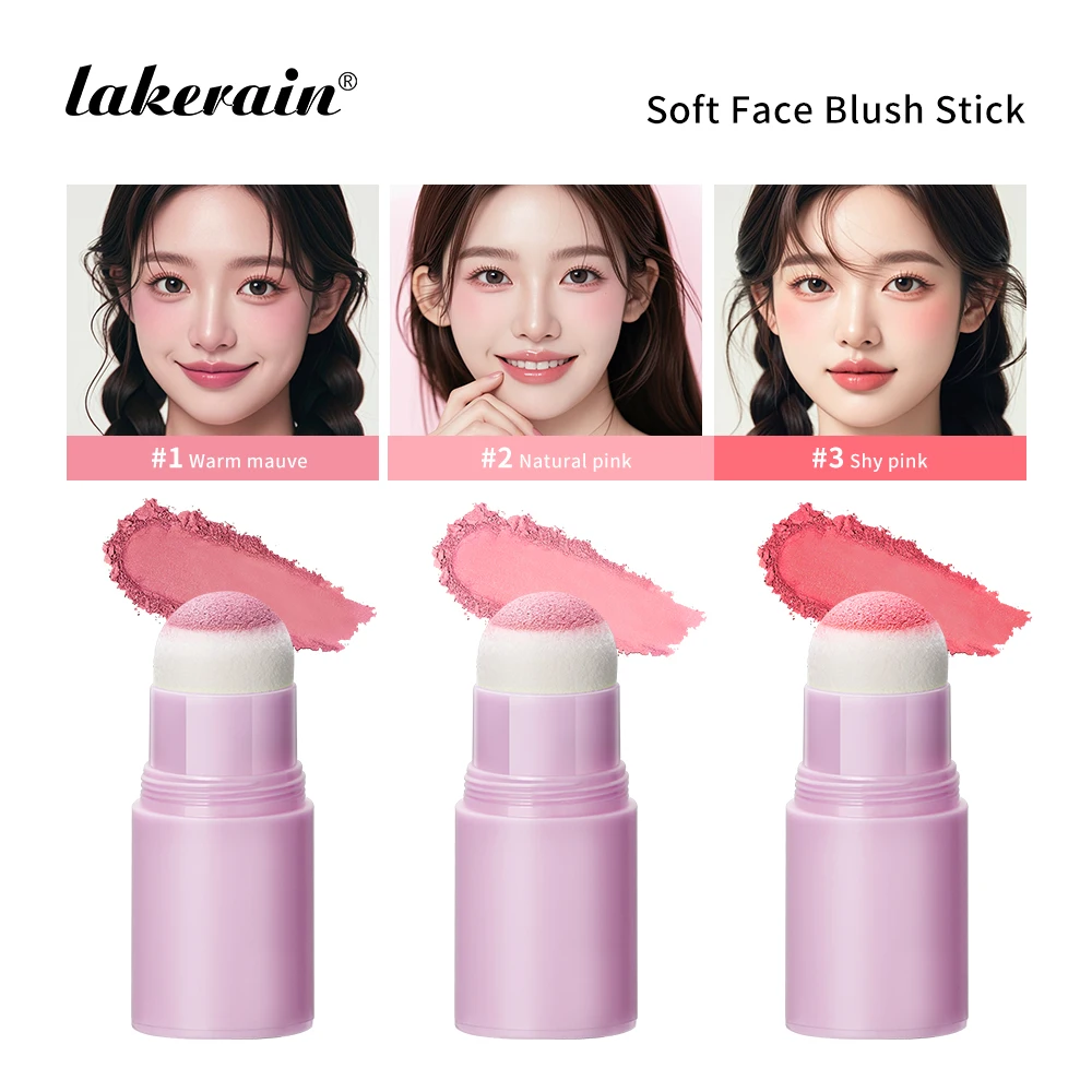 Soft Nebbia Blush Stick Energetico e rimbalzante in stile coreano schiarente a doppio uso per labbra e guance Trucco viso fard rosa