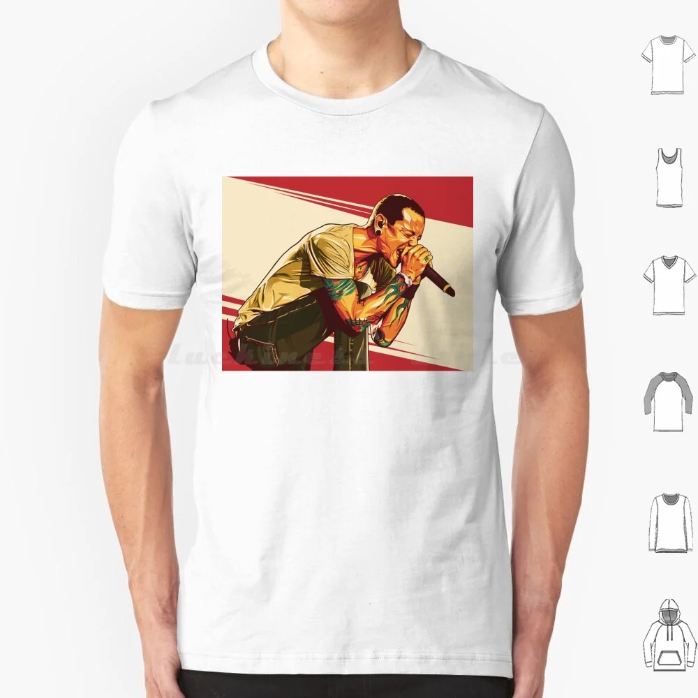 Chester bennington cor t camisa de algodão das mulheres dos homens diy impressão chester bennington um mais leve mike shinoda morto por nascer do sol