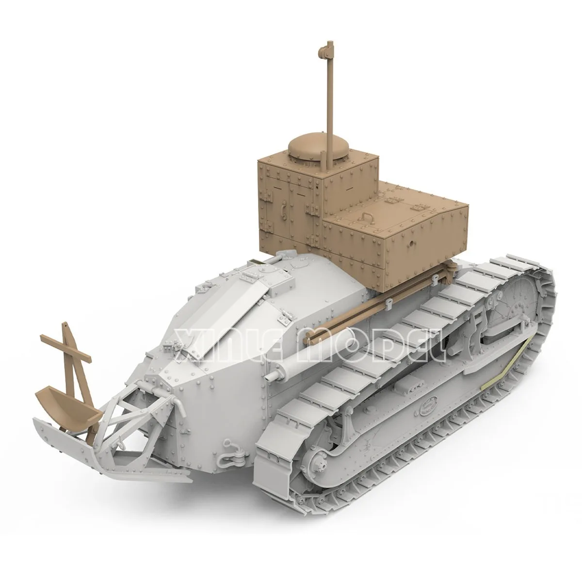 ชุดประกอบโมเดลพลาสติก MENG รุ่น SS-021 รถถังฝรั่งเศส FT T.S.F. วิทยุรุ่น 1/35