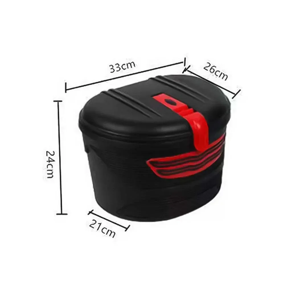 Electric Scooters Bicycle Basket Front Storage Basket Carrying Baskets With Lock Plastic Baskets With Lid E-bikes Accessories