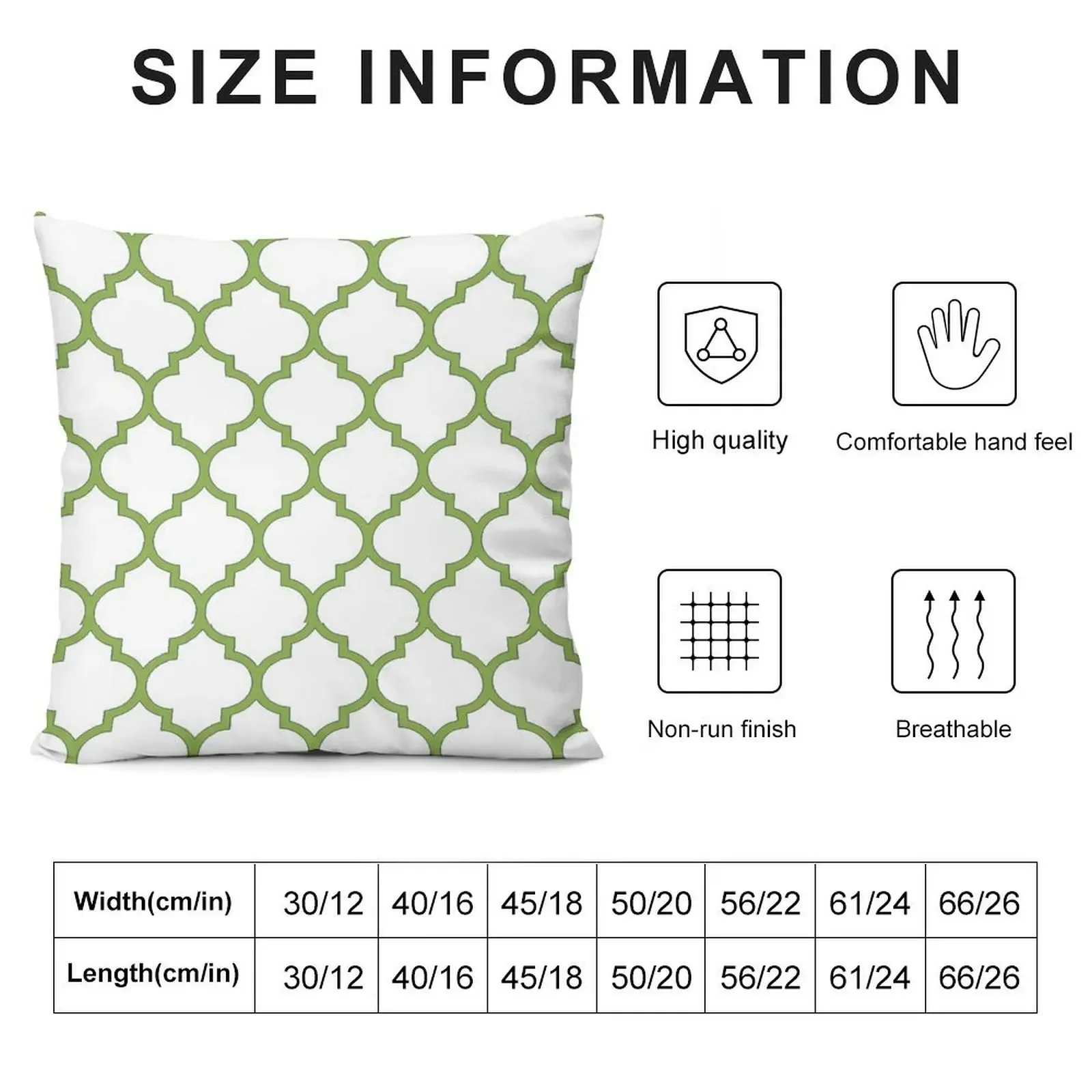 PANTONE COLOUR OF THE YEAR 2017 GREENERY DOMES QUATREFOIL GEOMETRIC PATTERN BY OZCUSHIONSTOO Throw Pillow Bed pillowcases pillow