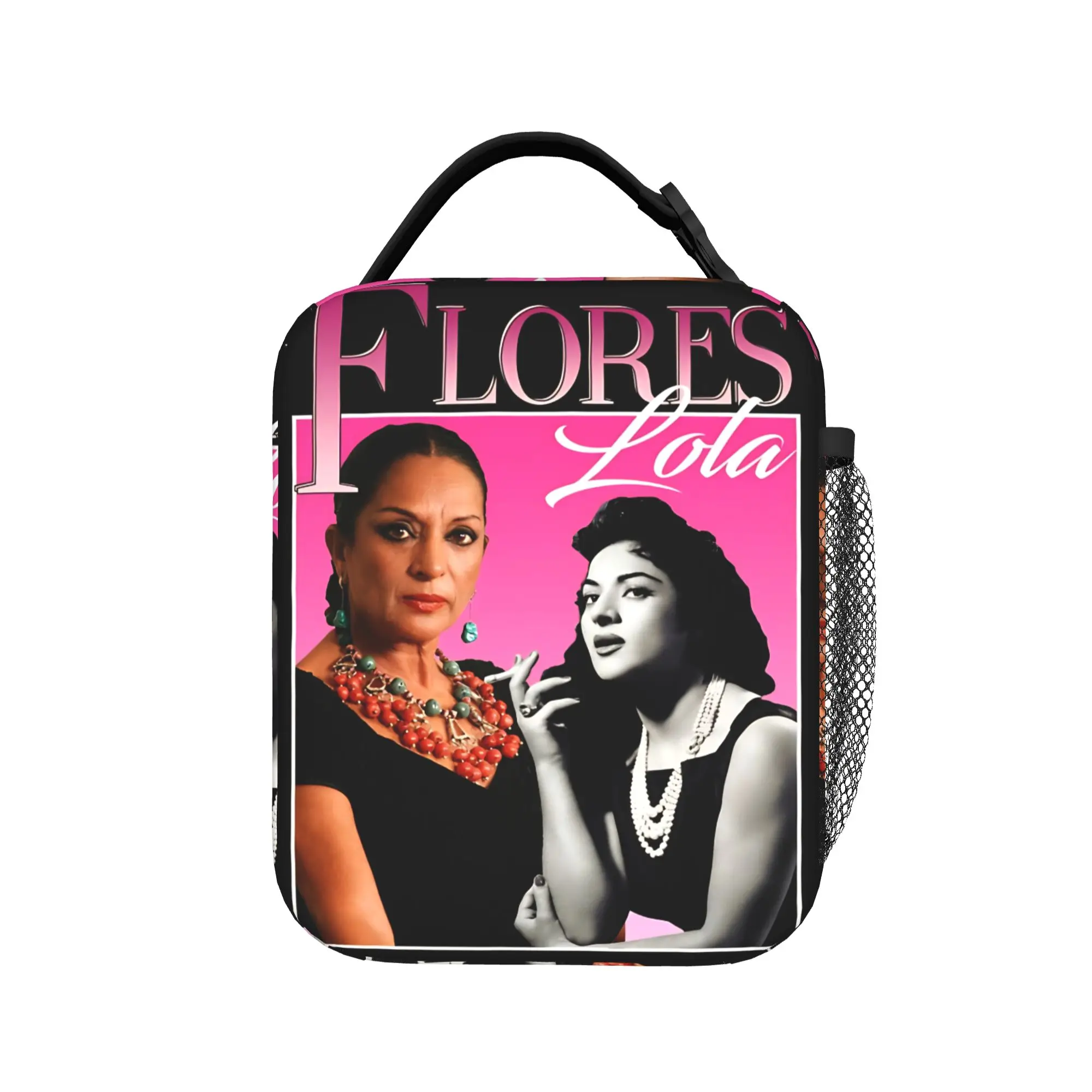 Lola Flores Spanish Dancer Lunch Bag For Unisex Print Lunch Box Funny Outdoor Picnic Cooler Bag Portable Zipper Tote Food Bags