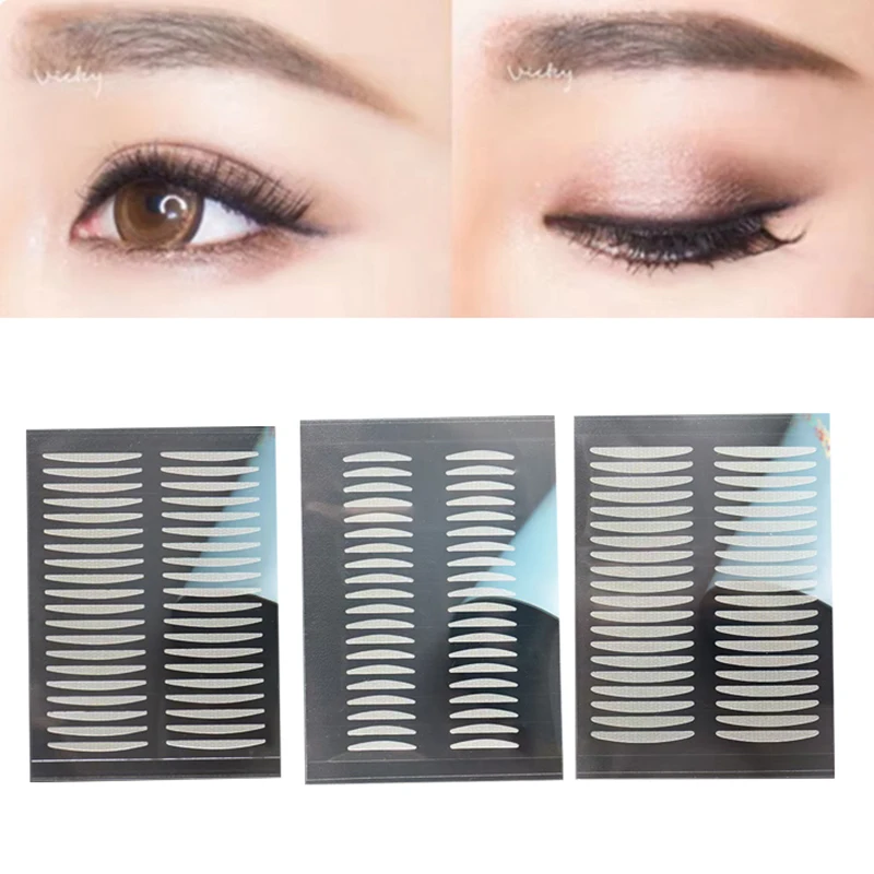 34/36/40/60/80Pcs Eye Sticker Makeup Eyelid Thin Invisible Eyelid Strong Adhesive Eyes Tape Sticker Eye Big Eyes Makeup Tools